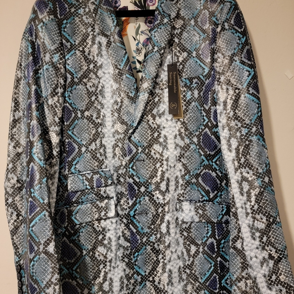 LTD Snakeskin Faux Jacket